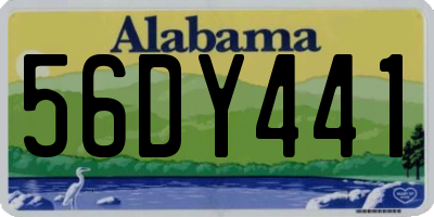 AL license plate 56DY441
