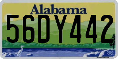 AL license plate 56DY442