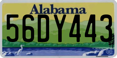 AL license plate 56DY443