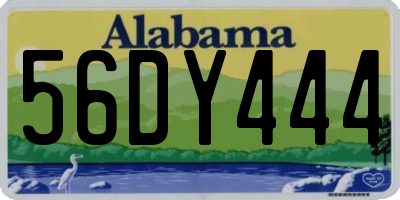 AL license plate 56DY444