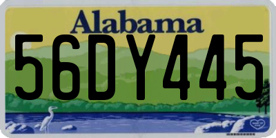 AL license plate 56DY445