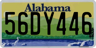 AL license plate 56DY446