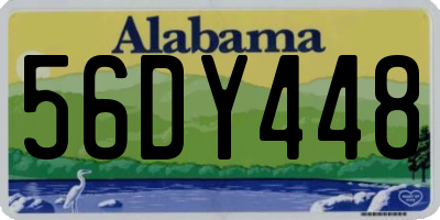 AL license plate 56DY448