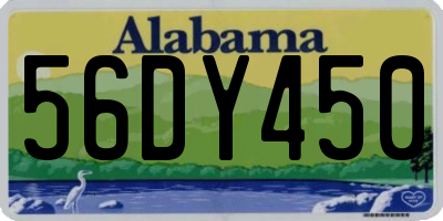 AL license plate 56DY450