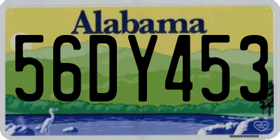 AL license plate 56DY453
