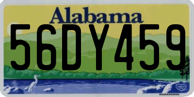 AL license plate 56DY459