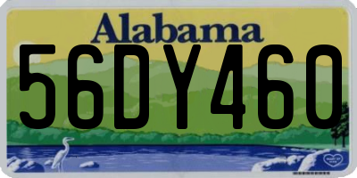 AL license plate 56DY460