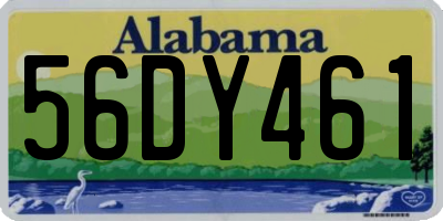 AL license plate 56DY461