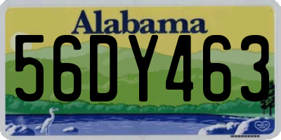AL license plate 56DY463