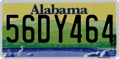 AL license plate 56DY464