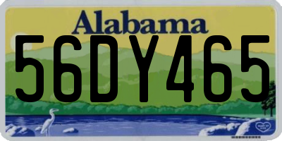 AL license plate 56DY465