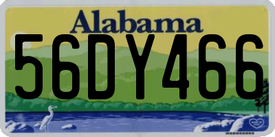 AL license plate 56DY466