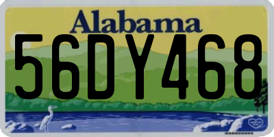 AL license plate 56DY468