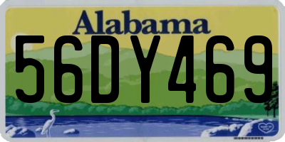 AL license plate 56DY469