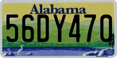 AL license plate 56DY470