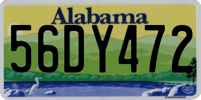 AL license plate 56DY472