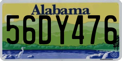 AL license plate 56DY476