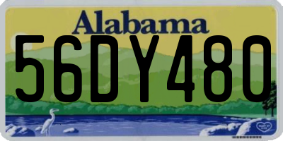 AL license plate 56DY480