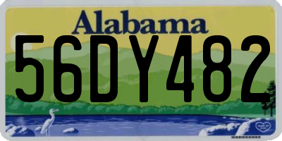 AL license plate 56DY482