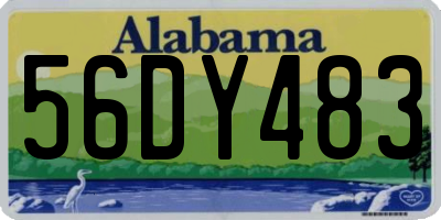 AL license plate 56DY483