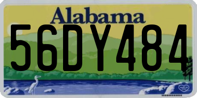AL license plate 56DY484