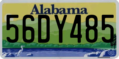 AL license plate 56DY485