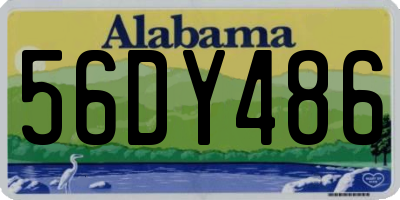 AL license plate 56DY486