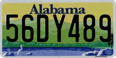 AL license plate 56DY489