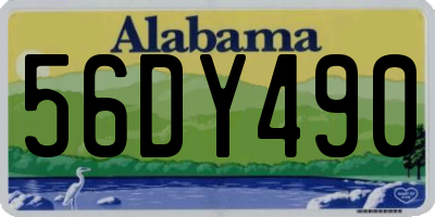 AL license plate 56DY490