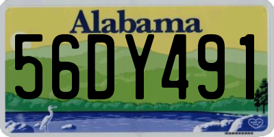 AL license plate 56DY491