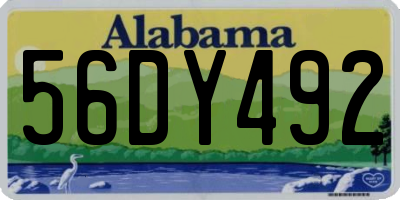 AL license plate 56DY492