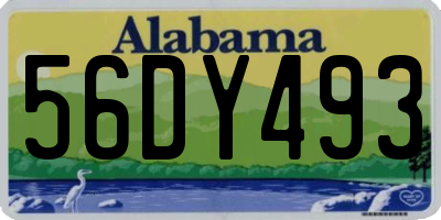 AL license plate 56DY493