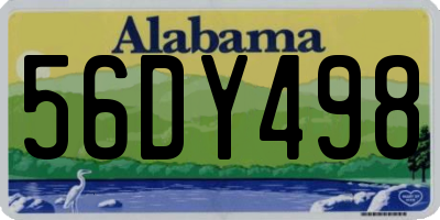 AL license plate 56DY498