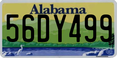 AL license plate 56DY499
