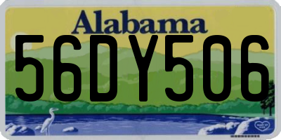 AL license plate 56DY506