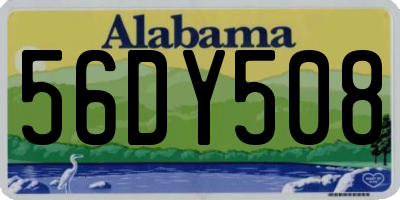 AL license plate 56DY508