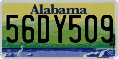 AL license plate 56DY509