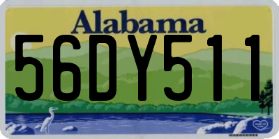 AL license plate 56DY511