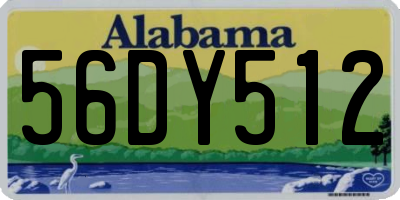 AL license plate 56DY512