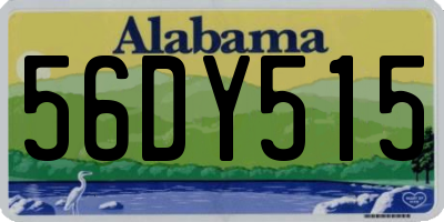 AL license plate 56DY515