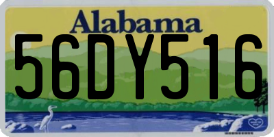 AL license plate 56DY516