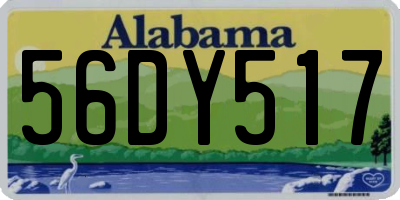 AL license plate 56DY517