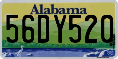AL license plate 56DY520