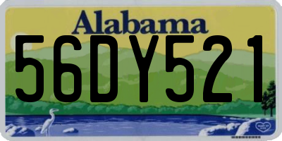AL license plate 56DY521