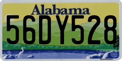 AL license plate 56DY528