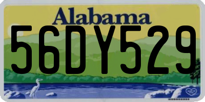 AL license plate 56DY529