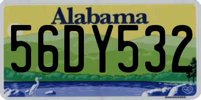 AL license plate 56DY532