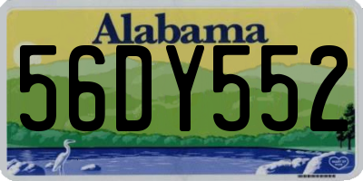 AL license plate 56DY552