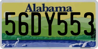 AL license plate 56DY553