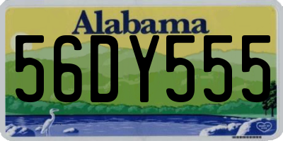AL license plate 56DY555